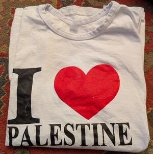 'I Love Palestine' T-Shirt, Youth XL
